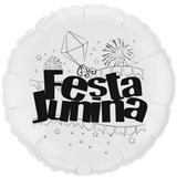 Balão Metalizado Redondo Festa Junina 23 cm - Flexmetal