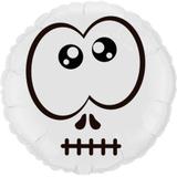 Balão Metalizado Redondo Halloween Caveira - Flexmetal - Festabox