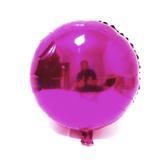 Balão Metalizado Redondo Rosa 45Cm - Brbrinq