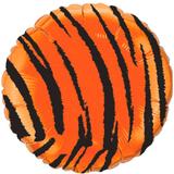 Balão Metalizado Redondo Safari Tigre - Flexmetal - Festabox