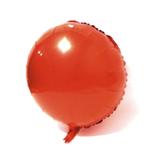 Balão Metalizado Redondo Vermelho 45Cm - Brbrinq