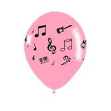 Balão Neon Notas Musicais n10 25cm 25 unidades - Festabox