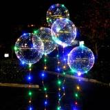 Balão Redondo Transparente com Led 1 unidade - Boo
