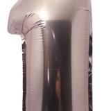 Balão Rose Gold Gigante Numero 1 Metalizado 75 Cm - Festas decor