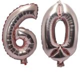 Balão Rose Gold Número 60 Gigante Festas Decoração 75 Cm - Festas decor