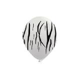 Balão Safari Zebra 4 lados 25 unidades n10 25cm - Festabox