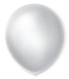 Balão São Roque Cintilante N7 C/50un Branco