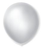 Balão São Roque Cintilante N9 C/50un Branco
