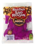 Balão São Roque Neon N9 C/25un Violeta