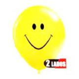 Balão Smile Amarelo 2 lados 25 unidades n10 28cm Balloontech