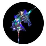Balão Transparente Unicórnio com Led colorido - com Suporte Vareta - Hutz