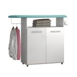 Balcão Tábua De Passar 2 Portas Com Suporte Branco/branco - Móblis