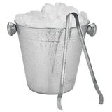 Balde De Gelo Aço Inox Redondo Alça E Pegador 1,5 Litros Bar - Facibom