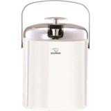 Balde de gelo em plástico e inox branco com tampa e alça 1300ml - Zojirushi