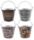 Balde de Gelo para Cerveja Metal 4,8L com Abridor CA12165 Casita Sortido