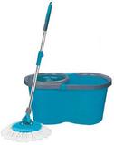 Balde Esfregão Centrifugador Mop 12 Litros 1.10m Refil Limpeza Prático Além Mar - Alem mar