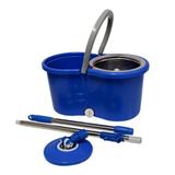 Balde Esfregão Spin Mop Com Centrífuga Inox 360 e 2 Refis De Microfibra MOP02 - Cadeiras inc.