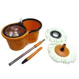 Balde Mop De Limpeza Com Rodinhas Inox 360 Centrifuga Limpeza Vassoura (BSL-MOP-5) - Braslu