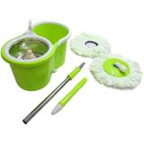 Balde Mop De Limpeza Inox 360 Centrifuga Com Rodinhas Limpeza Casa (BSL-MOP-5) - Braslu
