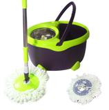Balde Mop Esfregao De Limpeza Inox Grande Verde 16L Resistente Com 1 Refil (bsl-mop-6) - Braslu