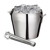 Balde para Gelo 1,5 Litro em Aço Inox com Pinça (Pegador) Ref. BAR5101 Euro Home
