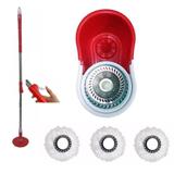 Balde Spin Mop Centrifuga Inox Esfregão Mop Com C/3 Refis - Mop limp