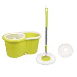 Balde Spin Mop Trevalla Home Com Cesto Plástico E 2 Esfregões