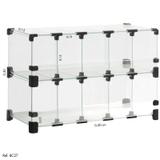 Baleiro Comercial Modulado em Vidro - 0,50 x 0,30 x 0,15 - Balcaonet