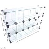 Baleiro Comercial Modulado em Vidro - 0,70 x 0,45 x 0,15 - Balcãonet