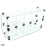 Baleiro de vidro 60 x 30 x 15 - Lm balcoes