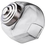 Baleiro de Vidro Retro 1907 com Tampa Inox - Euro