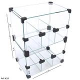 Baleiro Expositor Modulado em Vidro - 0,30 x 0,40 x 0,20 - Balcãonet