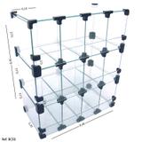 Baleiro Expositor Modulado em Vidro - 0,40 x 0,45 x 0,20 - Balcãonet