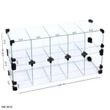 Baleiro Expositor Modulado em Vidro - 0,60 x 0,30 x 0,15 - Balcãonet