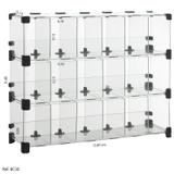 Baleiro Expositor Modulado em Vidro - 0,60 x 0,45 x0,15 - Balcãonet