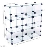 Baleiro Expositor Modulado em Vidro - 0,60 x 0,60x0,20 - Balcãonet