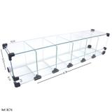 Baleiro Expositor Modulado em Vidro - 0,70 x 0,15x 0,15 - Balcãonet