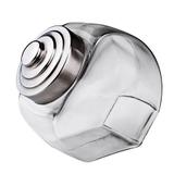Baleiro Retrô de Vidro com Tampa Inox 2,4 Litros Euro