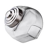 Baleiro Retrô de Vidro com Tampa Inox 2,4 Litros Euro