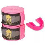 Bandagem elástica troia 4mts + p.bucal - kit rosa - Troia sport