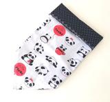 Bandana Pet Dupla Face Estampa Panda - Fatorart Pet