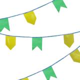 Bandeirola Costurada Verde e Amarela Eventos - Festabox