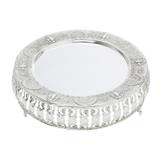 Bandeja Ametista Silver Plated De Zamac 26x26x7,8 Cm - Lyor
