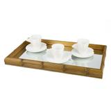 Bandeja Bambu Com Espelho - F9-11612 - Woodart