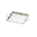 Bandeja C/Alça De Zamac 18X14,5Cm - 3378 - Lyor
