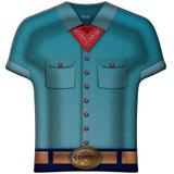Bandeja Camisa Descartável Festa Country 8 unidades Festcolor - Festabox