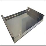 Bandeja Chapa Suporte de Inox Para Pedra De Sal Rosa Himalaia Churrasco Amigos - Emporium natural