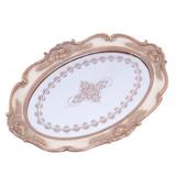 Bandeja Classica Bege Ondulada - 3cm x 42cm x 31cm - Trevisan Concept
