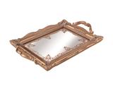 Bandeja Cobre em Metal com Espelho - Mart