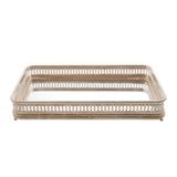 Bandeja Com Fundo Espelhado 50x27cm Zamac Invisible Prestige